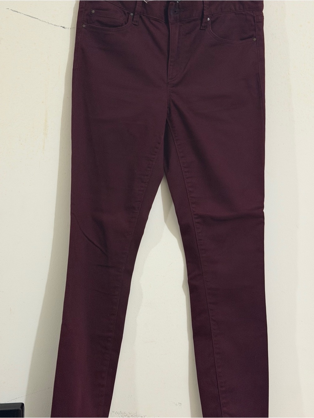 River Island Skinny Jeans in Deep Plum